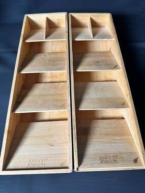 Joseph Joseph Bamboo Cutlery Organizer Tray